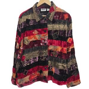 Chico's Multicolor Patchwork Jacket